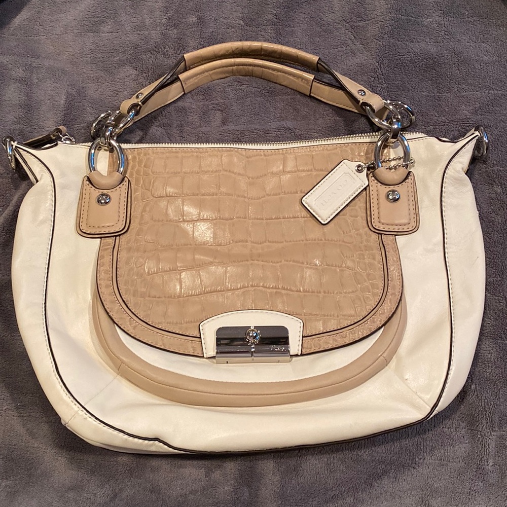 Coach cream purse